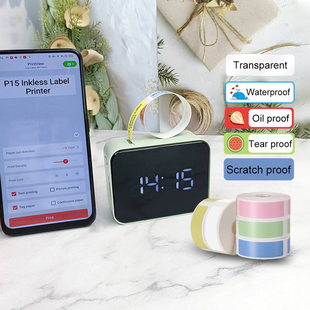 P15 Inkless Label Printer for iOS and Android